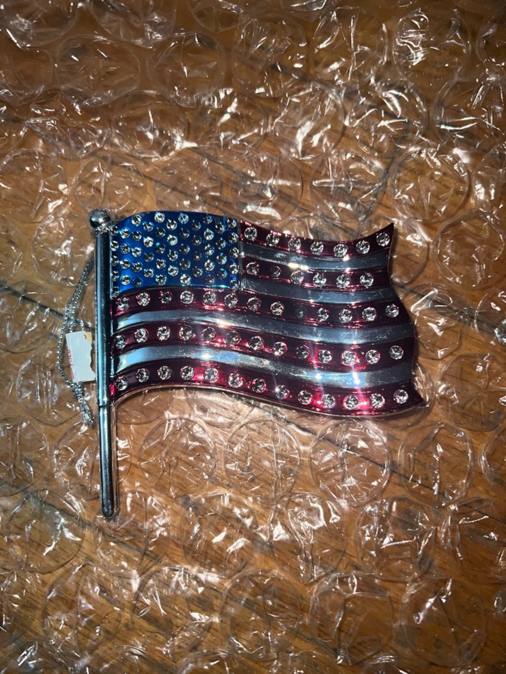 Plastic Flag Ornament